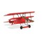 Contemporary Home Living 14.5" Red World War 1 Red Baron Triplane Tabletop Decoration